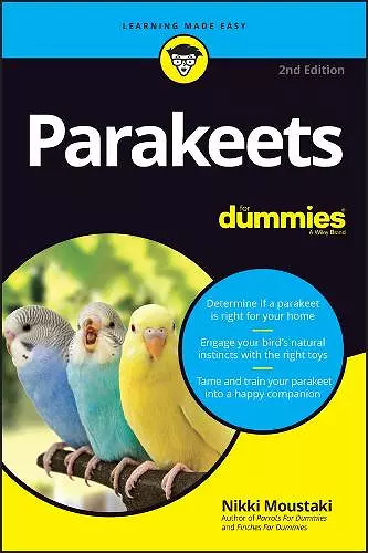 Parakeets For Dummies cover