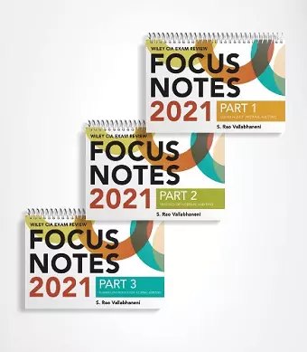 Wiley CIA Exam Review Focus Notes 2021: Complete Set cover