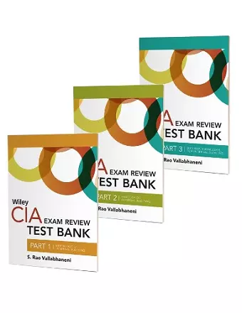 Wiley CIA Exam Review Test Bank 2021: Complete Set (2–year access) cover