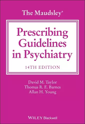 The Maudsley Prescribing Guidelines in Psychiatry cover