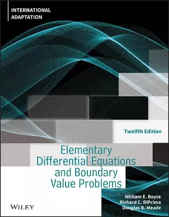 Elementary Differential Equations and Boundary Value Problems, International Adaptation cover