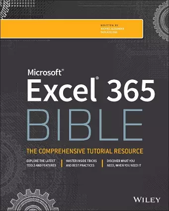 Microsoft Excel 365 Bible cover