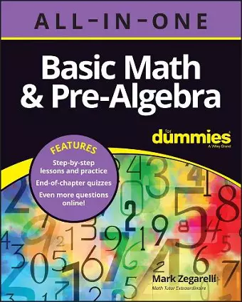 Basic Math & Pre-Algebra All-in-One For Dummies (+ Chapter Quizzes Online) cover