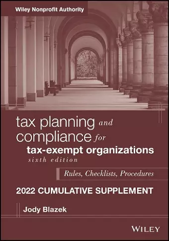 Tax Planning and Compliance for Tax-Exempt Organizations cover