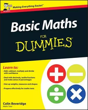 Basic Maths For Dummies, UK Edition cover