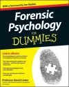 Forensic Psychology For Dummies cover