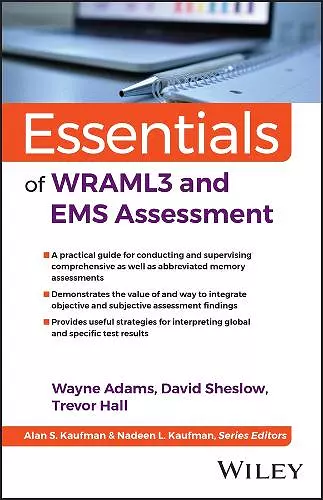 Essentials of WRAML3 and EMS Assessment cover