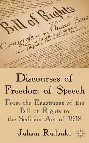 Discourses of Freedom of Speech cover