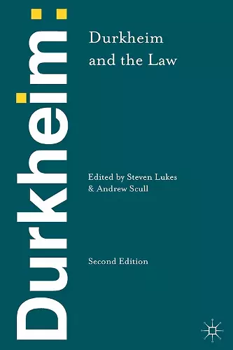 Durkheim and the Law cover