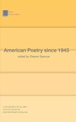 American Poetry since 1945 cover