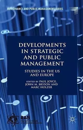 Developments in Strategic and Public Management cover