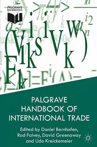 Palgrave Handbook of International Trade cover