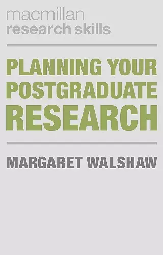 Planning Your Postgraduate Research cover