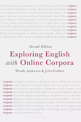 Exploring English with Online Corpora cover