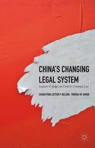 China's Changing Legal System cover