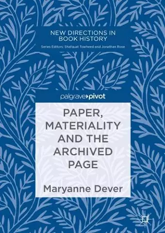 Paper, Materiality and the Archived Page cover