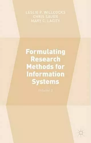 Formulating Research Methods for Information Systems cover