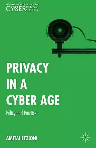 Privacy in a Cyber Age cover
