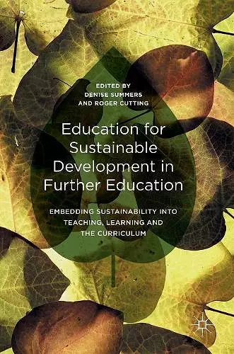 Education for Sustainable Development in Further Education cover