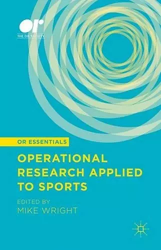 Operational Research Applied to Sports cover