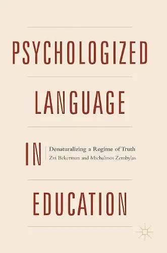 Psychologized Language in Education cover