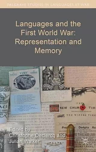 Languages and the First World War: Representation and Memory cover