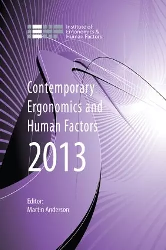 Contemporary Ergonomics and Human Factors 2013 cover