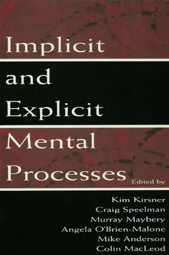 Implicit and Explicit Mental Processes cover