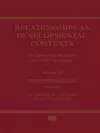 Relationships as Developmental Contexts cover