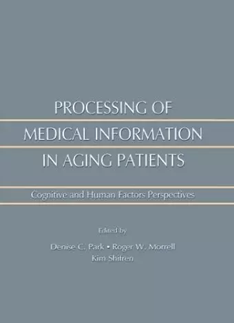 Processing of Medical information in Aging Patients cover