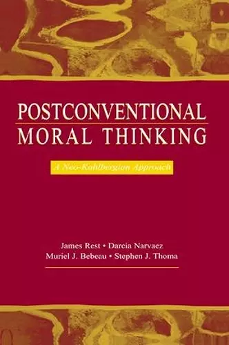 Postconventional Moral Thinking cover