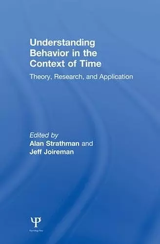 Understanding Behavior in the Context of Time cover