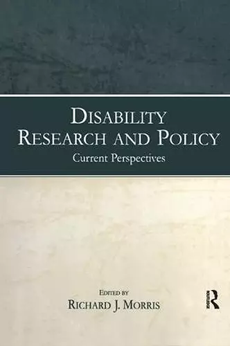 Disability Research and Policy cover