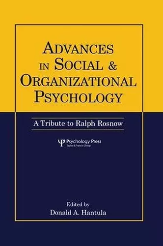 Advances in Social and Organizational Psychology cover