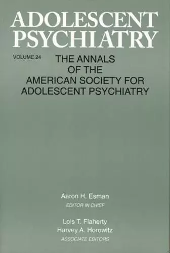 Adolescent Psychiatry, V. 24 cover