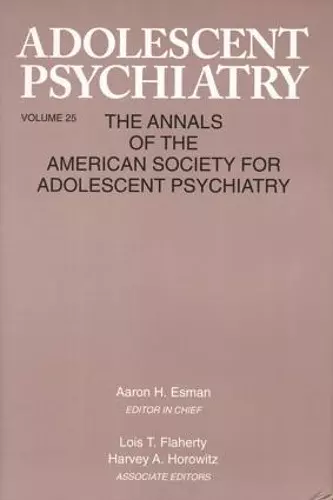 Adolescent Psychiatry, V. 25 cover