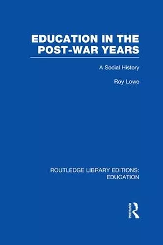 Education in the Post-War Years cover