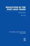 Education in the Post-War Years cover