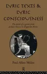 Lyric Texts and Lyric Consciousness cover