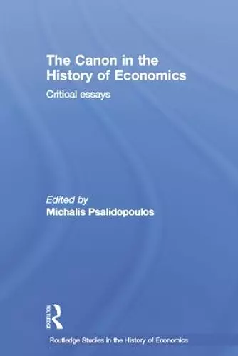 The Canon in the History of Economics cover