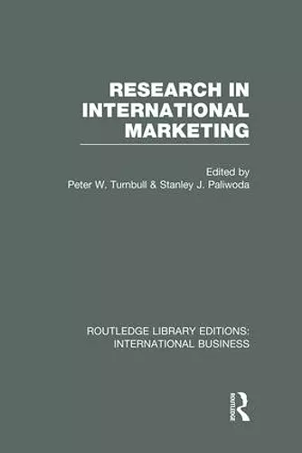 Research in International Marketing (RLE International Business) cover