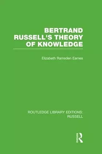 Bertrand Russell's Theory of Knowledge cover