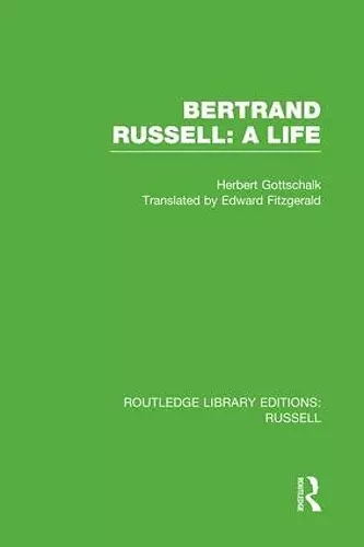 Bertrand Russell: A Life cover