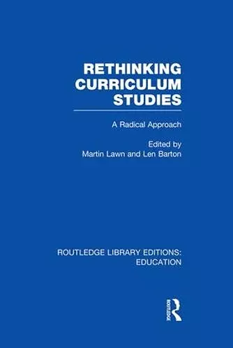 Rethinking Curriculum Studies cover