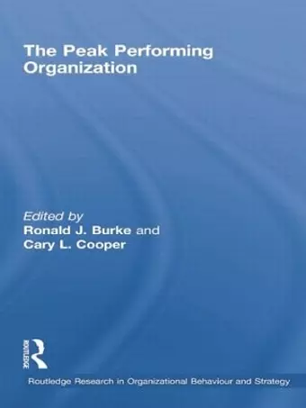 The Peak Performing Organization cover