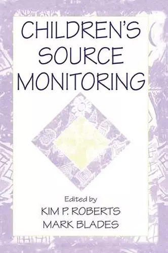 Children's Source Monitoring cover