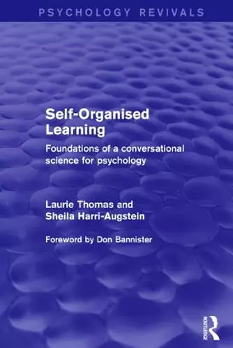 Self-Organised Learning (Psychology Revivals) cover