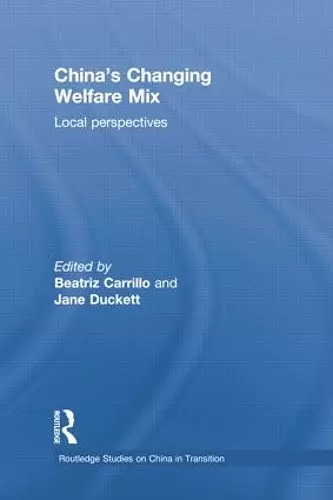 China's Changing Welfare Mix cover