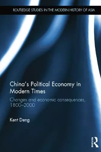 China's Political Economy in Modern Times cover