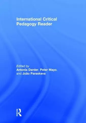 International Critical Pedagogy Reader cover